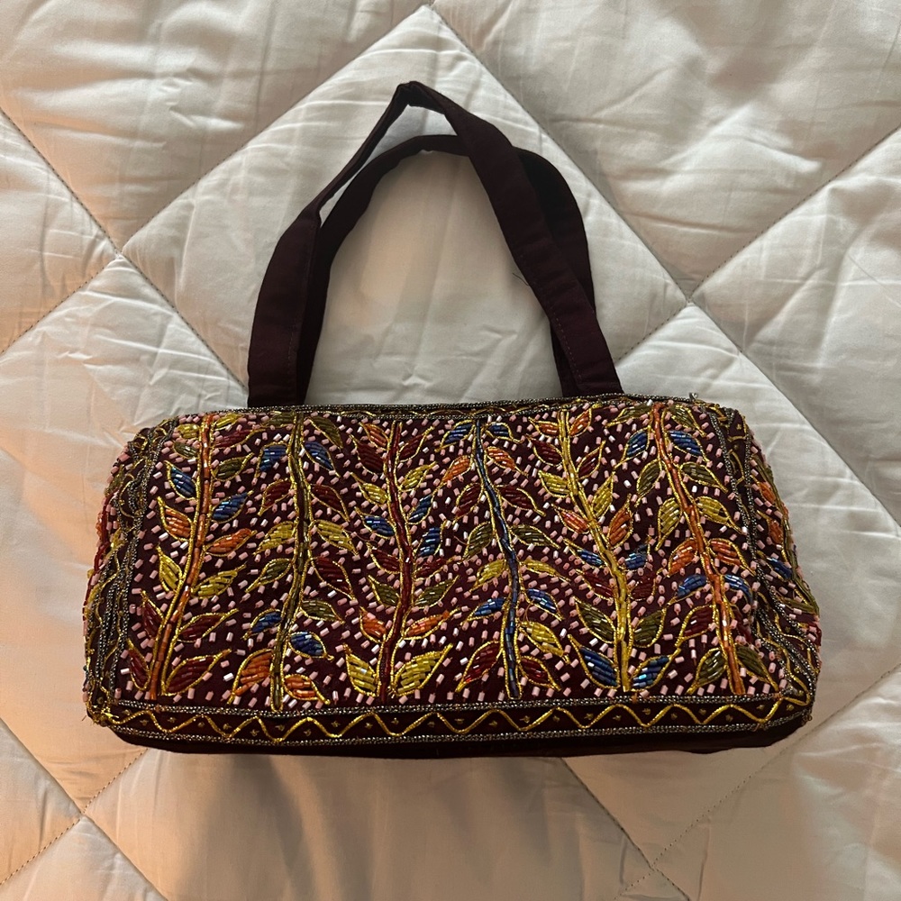 Embroidered Multicolor Tote Bag